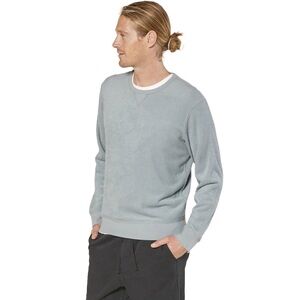 Outerknown Hightide Ice Blue Terry Organic Cotton Pullover Sweatshirt Men XL